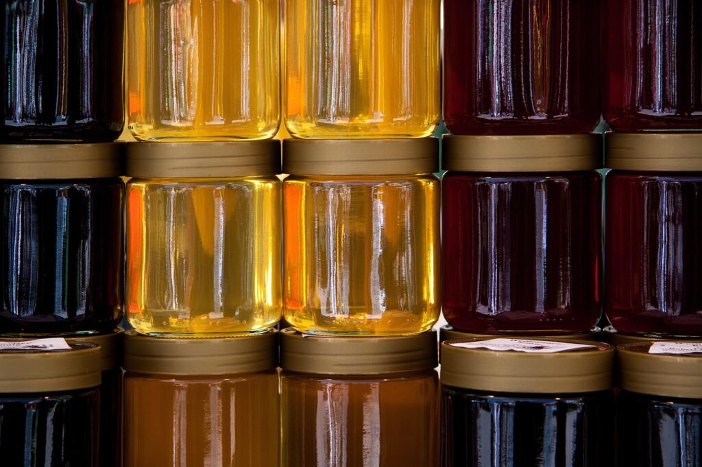 honey, honey jars, ranking, forest honey, flower honey, backlighting, honey yellow, clear, cloudy, dark, honey, honey, honey, honey, honey